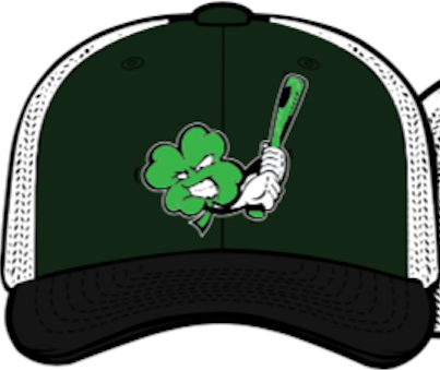 Clayton Clovers Green and White Trucker Hat