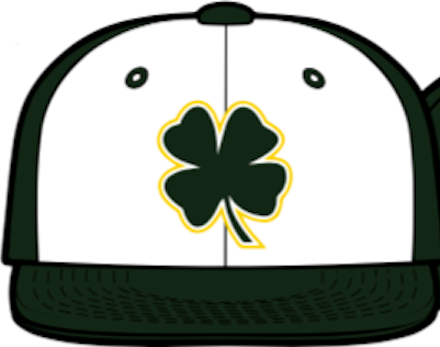 Clayton Clovers White and Green Game Hat