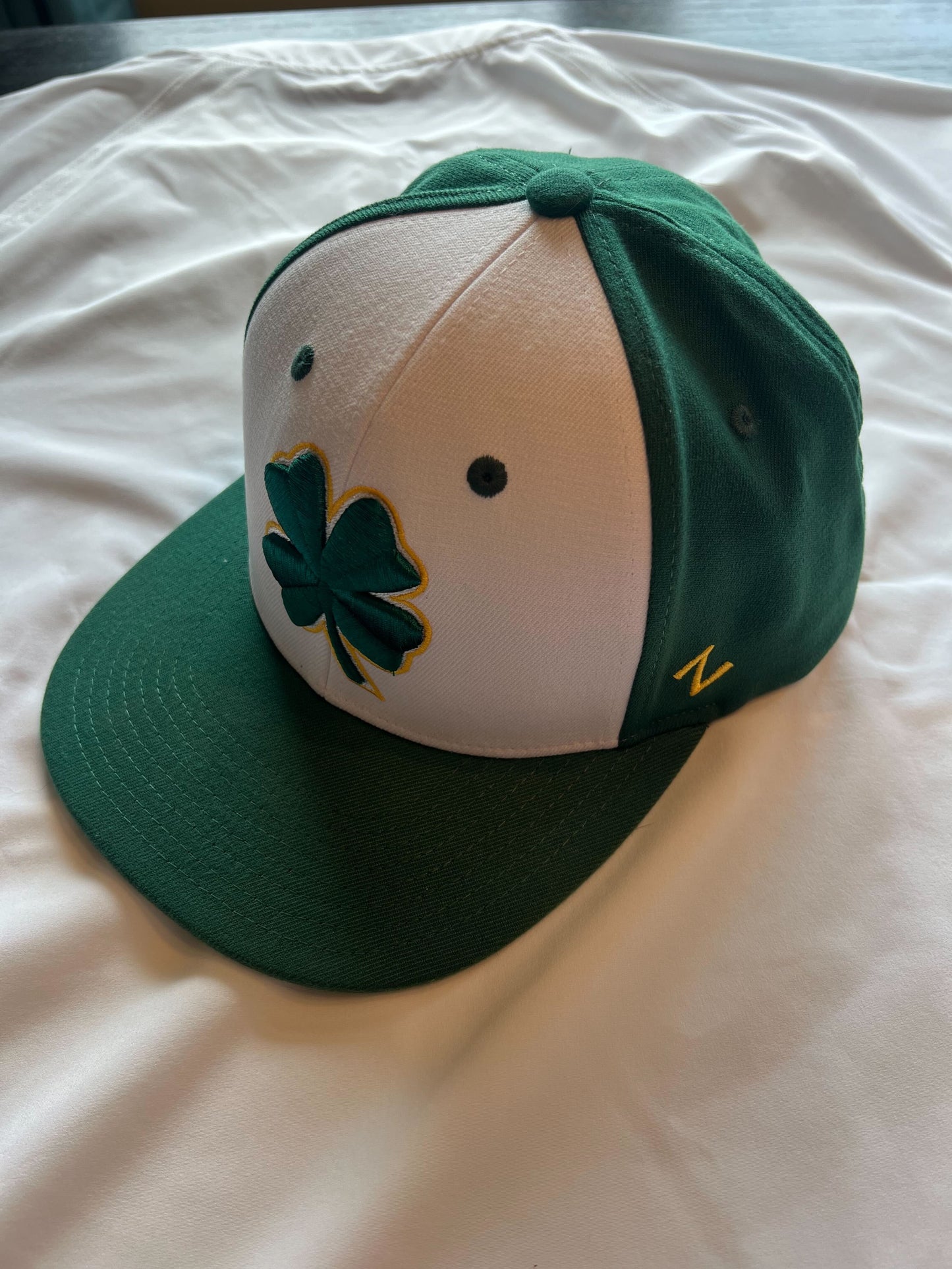 Clayton Clovers White and Green Game Hat