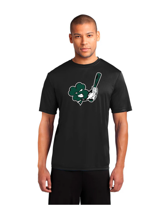 Clayton Clovers Angry Clover Black Cotton T-Shirt